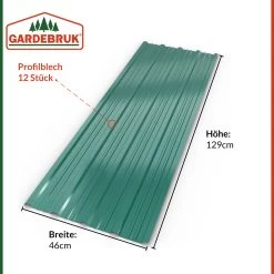 Trapezblech 12er-Set Grün 129x46cm Gelocht -Garten & Außenbereich e5b1155fd1f668d3f0b21da7bcbae2e1 de 101918d 14 1 1