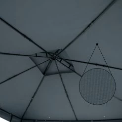 Pavillon Lorca Anthrazit 3x3m -Garten & Außenbereich e76738e7df78efdd6bdb9703314dab2f de 108722d 3 1