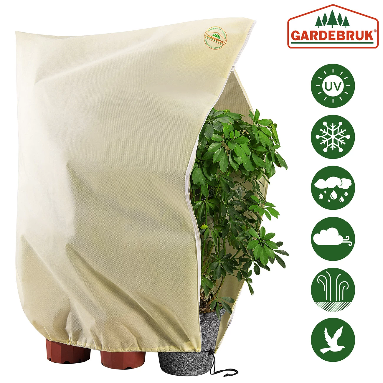 Pflanzenschutzhaube Beige 2,5x3,6m 4 Pflanzenschutzhaube Beige 2,5x3,6m – Bild 4