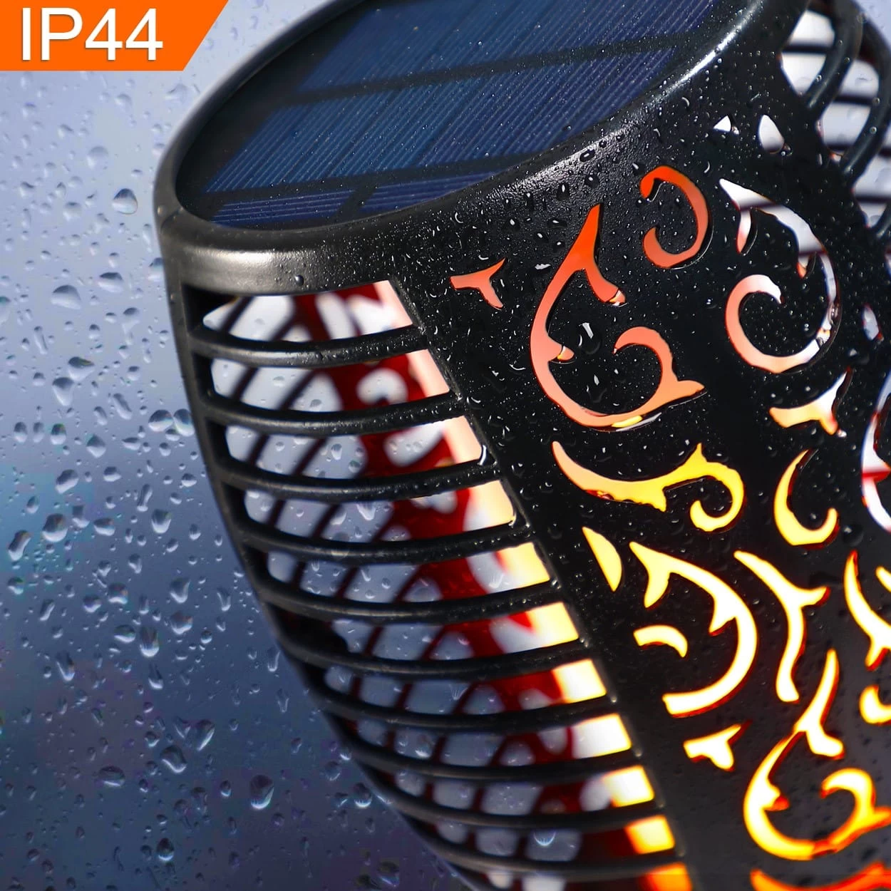 LED Solar-Gartenfackel 2er-Set Flammenlicht 7 LED Solar-Gartenfackel 2er-Set Flammenlicht – Bild 7