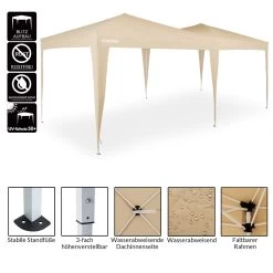Faltpavillon Beige 3x6m UV-Schutz 50+ -Garten & Außenbereich f337df374c7296916ad7877c1de26bc5 de 107098d 8 1
