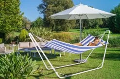 Hängematte Mit Metallgestell Creme/Blau 200x80cm 10 Hängematte Mit Metallgestell Creme/Blau 200x80cm -Garten & Außenbereich f58199deb623d6cca76d34e797651b9d de 102377d 10 1 1