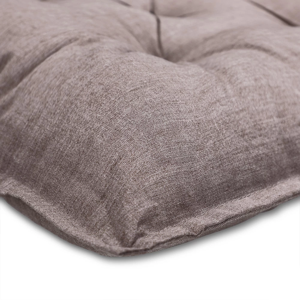 Bankauflage Mit Rückenlehne Creme Meliert 100x110x8cm 5 Bankauflage Mit Rückenlehne Creme Meliert 100x110x8cm – Bild 5