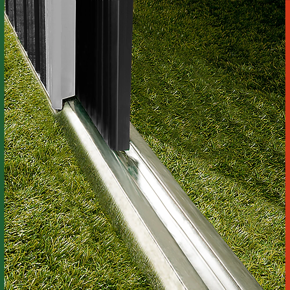 Geräteschuppen Anthrazit Metall 196x122x180cm 9 Geräteschuppen Anthrazit Metall 196x122x180cm – Bild 9