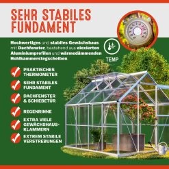 Alu Gewächshaus 250x190x195cm Mit Fundament -Garten & Außenbereich f733fcb9202cb7b6523d6cdb00a7a46d 02 991461 on fs m amz low de 1