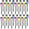 LED Solarleuchte 32er-Set Edelstahl Multicolor