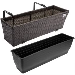 Polyrattan Blumenkasten 2er-Set Braun 10 Polyrattan Blumenkasten 2er-Set Braun -Garten & Außenbereich f782189031a8f07e27d9b2e6231042ce de 108063d 1