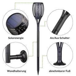 LED Solar-Gartenfackel 2er-Set Flammenlicht 12 LED Solar-Gartenfackel 2er-Set Flammenlicht -Garten & Außenbereich f945c439f9eb02ac4fc6226b1d8ff05a de 108965d 28 1
