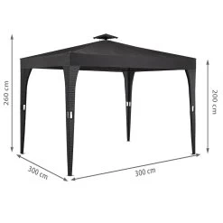Polyrattan Pavillon Anthrazit 3x3m -Garten & Außenbereich fafb1880fadee8eb25fbc7a9815e307f de 992857d 1 1
