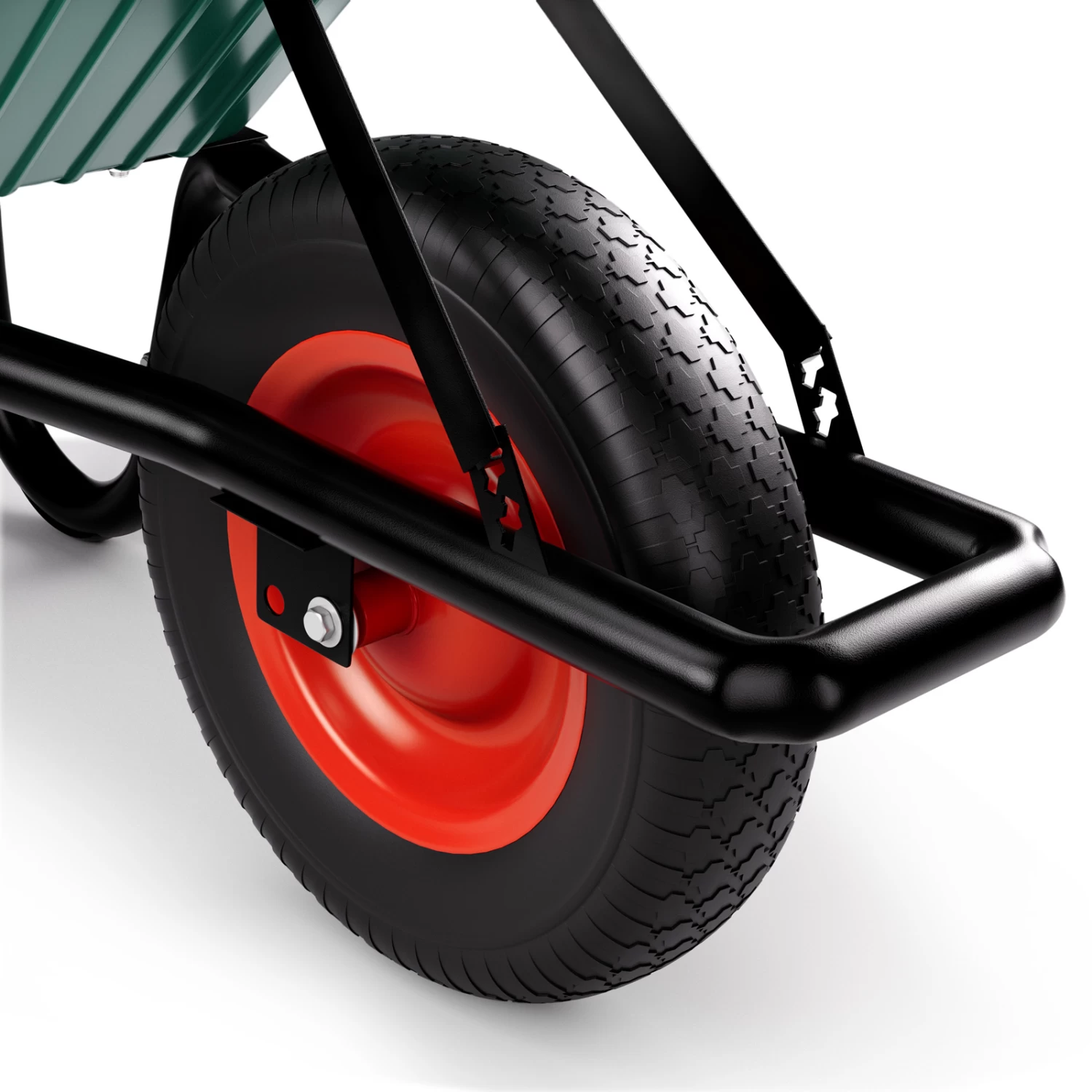 Schubkarre Kunststoff 100l Luftbereifung ø40cm 5 Schubkarre Kunststoff 100l Luftbereifung ø40cm – Bild 5