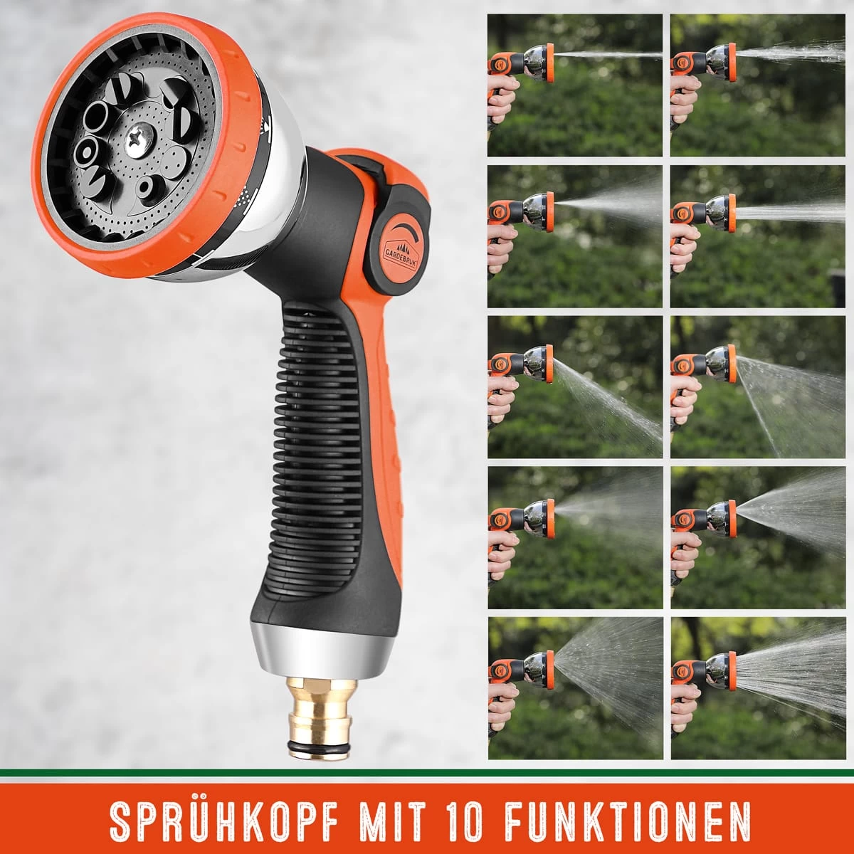 Gartenschlauch Schwarz 15m Flexibel 9 Gartenschlauch Schwarz 15m Flexibel – Bild 9