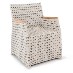 Polyrattan Gartenstuhl Verona Retro