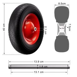 Schubkarre Kunststoff 100l Luftbereifung ø40cm 14 Schubkarre Kunststoff 100l Luftbereifung ø40cm -Garten & Außenbereich fdef7fdd6b91cfe2faffcc33be459ee1 de 108753d 13 1